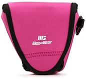Akcesoria fotograficzne - MegaGear megagear "ultralekki" neopren torba na aparat  pokrowiec ochronny do Fujifilm X-E3 (18  55 MM i 23 MM)  z karabińczykiem do łatwego zawsze mieć przy sobie, różowy MG1338 - miniaturka - grafika 1