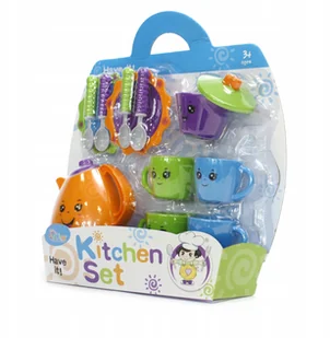 Zestaw Naczyń dla dzieci talerzyki filiżanki - Zabawki AGD - miniaturka - grafika 2