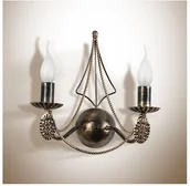 Lampy ścienne - Light4home Kinkiet VANESSA 2xE14/40W/230V ciemny - miniaturka - grafika 1