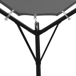 vidaXL Altana 4 x 4 m, antracytowa - Pawilony ogrodowe - miniaturka - grafika 5