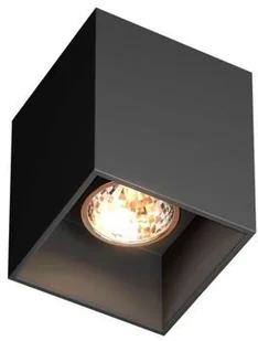 Zuma Line Downlight LAMPA sufitowa SPOT SQUARE 50475 BK metalowa OPRAWA minimalistyczna kostka cube czarna 50475 BK - Lampy sufitowe - miniaturka - grafika 3