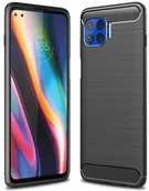 Etui i futerały do telefonów - Tech-Protect Etui TPUCarbon do Motorola Moto G 5G Plus Czarny - miniaturka - grafika 1