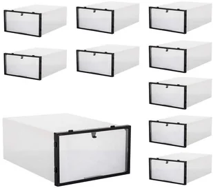Springos Pudełko na buty z otwieraną klapą 34x23x13,5 cm organizer na obuwie zestaw 10 szt. 10x HA3004 - Pudła i pojemniki do przechowywania Springos Pudełko na buty z otwieraną klapą 34x23x13,5 cm organizer na obuwie zestaw 10 szt. 10x HA3004 - Pudła i pojemniki do przechowywania - miniaturka - grafika 1