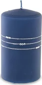 Świece - Art Pol Pol Pl Granat Świeca Kolia Mat Walec Średni Fi8 142864 - miniaturka - grafika 1
