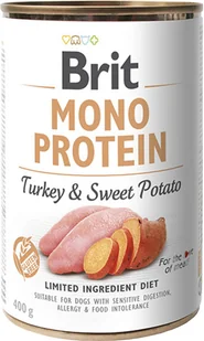 Brit MONO PROTEIN TURKEY & SWEET POTATO 400g - Mokra karma dla psów - miniaturka - grafika 4