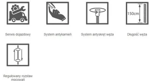Laveo Pretto Kolumna natryskowa natynkowa chrom PLP00OX - Zestawy prysznicowe - miniaturka - grafika 3