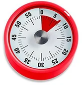 Minutniki - ADE td1709 kuchnie mechanicznego Timer, tworzywo sztuczne, czerwona, 6 x 6 x 3.5 cm TD 1709 - miniaturka - grafika 1