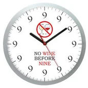 Zegary - Atrix Zegar ścienny kwarcowy no wine ATE2301NW - miniaturka - grafika 1