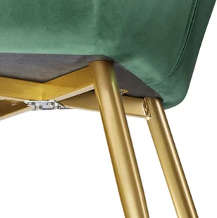 tectake 6x krzesło Marilyn, aksamit złoty - ciemnozielony/złoty 404004 - Krzesła - miniaturka - grafika 8