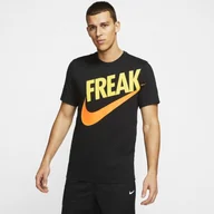 Koszykówka - Nike Męski T-shirt do koszykówki Giannis Dri-FIT Freak - Czerń - miniaturka - grafika 1
