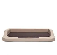 Legowiska dla psów - Hobbydog Legowisko dla psa 94x62 cm Bężowy z brązem MESBEB4 - miniaturka - grafika 1