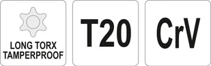 Yato KLUCZ TORX SECURITY DŁUGI T20 YT-05516 YT-05516 - Klucze i nasadki - miniaturka - grafika 2