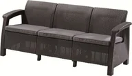 Sofy ogrodowe - Allibert Allibert sofa CORFU LOVE SEAT MAX antracit - miniaturka - grafika 1