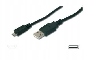 Digitus Kabel USB 2.0 AK-300110-010-S [1x Złącze męskie USB 2.0 A 1x Złącze męskie micro-USB 2.0 B] 1 m czarny - Kable USB - miniaturka - grafika 4