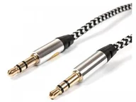Kable - Extremestyle Kabel Audio AUX 2x Jack 3.5 mm 1,5m Plecionka AUX 2x Jack - miniaturka - grafika 1