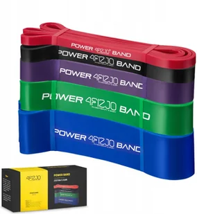 Zestaw Taśm Gum Do Ćwiczeń Rozciągania P07 4FIZJO - Gumy, taśmy, ekspandery - miniaturka - grafika 3