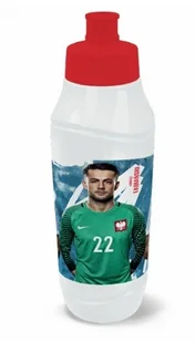 PZPN PZPN MŚ Bidon TREK 350ML 82105 Lewandowski/Fabiańśki/Błaszczykowski - Shakery i bidony sportowe - miniaturka - grafika 2