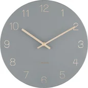 Zegary - Karlsson 5788GY stylowy zegar ścienny, śr. 30 cm - miniaturka - grafika 1