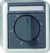 Wyłączniki światła i elektryczne - Gira 032030 wyłączniku czasowym 15 minut czajnik odporne na czernienie natynkowa, szary 032030 - miniaturka - grafika 1