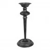 Świeczniki - Clayre & Eef Wysoki Świecznik Metalowy Czarny E Clayre & Eef 6Y4467 - miniaturka - grafika 1