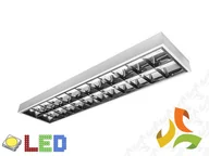 Akcesoria do oświetlenia - GTV Oprawa rastrowa LED natynkowa RASTRO LED 150 1500mm 2x T8 LED G13 biała OS-LE150NJ-01 OS-LE150NJ-01 - miniaturka - grafika 1