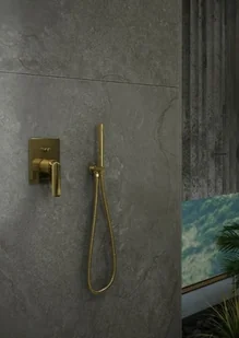 Kohlman Experience Gold zestaw prysznicowy złoty połysk QW210EGDQ25 | - Zestawy prysznicowe - miniaturka - grafika 9