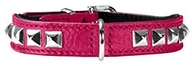 Obroże dla kotów - Hunter Rocky Petit obroża dla psa, bydlęca skóra nappa, różowy/czarny - miniaturka - grafika 1