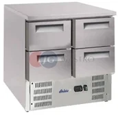 Szafy i witryny chłodnicze - Hendi Stół chłodniczy 4-szufladowy z blatem roboczym 900x700x850 h 236154 236154 - miniaturka - grafika 1