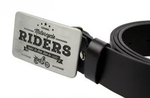 PolskaGalanteria.pl Klamra Do Paska Sprzączka Pełna Blaszka Z Bolczykiem 40 mm Metalowa Solidna "Motocycle RIDERS" KBOL40/06 - Paski - miniaturka - grafika 4