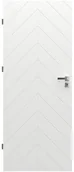 Drzwi wewnętrzne - Porta Skrzydło drzwiowe z podcięciem wentylacyjnym Trim J 70 Lewe Białe - miniaturka - grafika 1