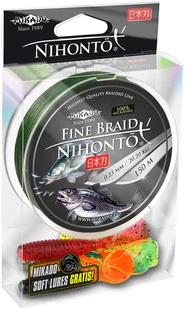 MIKADO Nihonto Fine Braid 0,06mm 150m zielona - Inne akcesoria dla wędkarzy - miniaturka - grafika 3