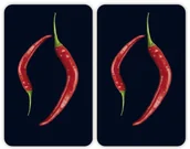 Inne naczynia kuchenne - Wenko Zestaw płyt ochronnych na kuchenkę, 52x30x0,5 cm, 2 szt. - miniaturka - grafika 1