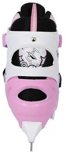 Nils EXTREME NH10905 4w1 RÓŻOWE ROZM. L(39-42) ŁYŻWOROLKI Z WYM. PŁOZĄ HOKEJOWĄ EXTREME 16-25-031 - Rolki - miniaturka - grafika 7