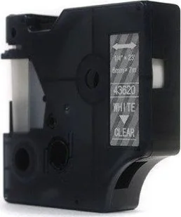 Dymo JetWorld Taśma D1 Biały na Przezroczystym 6mm x 7m 43620) stron JWT-D43620N - Taśmy do drukarek barwiące - miniaturka - grafika 2