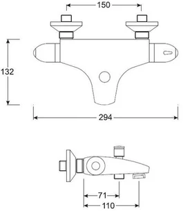 Kuchinox MER ROUGE BKG 01TD - Baterie wannowe i prysznicowe - miniaturka - grafika 4