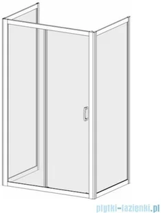 Radaway Premium Plus DWJ+2S kabina przyścienna 70x105x70cm szkło przejrzyste - Kabiny prysznicowe - miniaturka - grafika 3