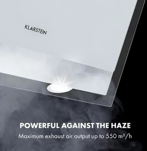 Klarstein Mirage 60 Biały (CGCH3-Mirage60-WH) - Okapy kuchenne - miniaturka - grafika 3