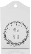 Dekoracje domu - Zawieszka TS Nasz Ślub B&W - miniaturka - grafika 1