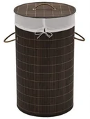 Kosze na bieliznę - Okrągły bambusowy kosz na pranie N8-L75 - miniaturka - grafika 1