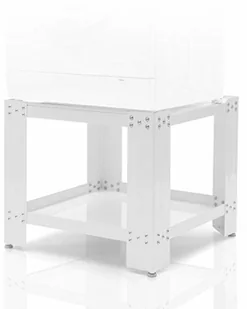 Xavax Xavax Podstawa pralki 60 x 60 cm (podwyższenie 50 cm, stabilna podstawa z półką na dnie, nóżki z regulacją wysokości, podestem pralki/suszarki), kolor biały Xavax - Akcesoria i części do pralek i suszarek - miniaturka - grafika 3