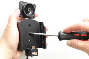 Brodit AB Uchwyt do Sony Xperia XZ2 Compact z wbudowaną ładowarką samochodową do profesjonalnego montażu 727052 - Uchwyty samochodowe do telefonów - miniaturka - grafika 3