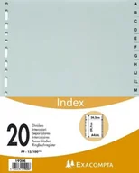 Przekładki do segregatorów - Exacompta Skorowidz A4 + 20tlg A-Z PP Szary 1920E - miniaturka - grafika 1