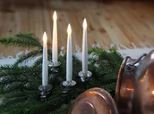 Kinder party - Star 066 79 świeca stołowa na baterie 0,064W, wymiary: 15,5 x 1,5 x 1,5 cm, 4 sztuki 066-79 - miniaturka - grafika 1