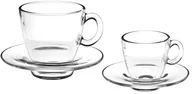 Filiżanki - Pasabahce Aqua Service filiżanki do kawy z talerz, szkła, przezroczysty, 6 szt 8693357273153 - miniaturka - grafika 1