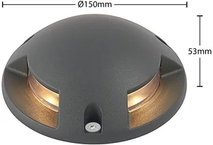 LINDBY Lindby Huban oprawa natynkowa LED, 3-punktowa - Lampy ogrodowe - miniaturka - grafika 3