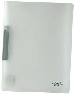 Titanum Skoroszyty A4 szary 400g (SKPGR) - Szkolne artykuły papiernicze - miniaturka - grafika 2