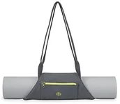 Pozostały sprzęt i akcesoria do ćwiczeń - Gaiam zabrać ze sobą matę do jogi Carrier, Citron Storm 61319 - miniaturka - grafika 1