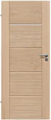 Drzwi wewnętrzne - Radex Skrzydło drzwiowe drewniane dębowe łazienkowe Triest 70 lewe - miniaturka - grafika 1