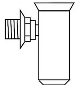 Głowice termostatyczne - VAILLANT 000376 lejek kuchenny R, 1 cali z syfonem przebiegu i rozeta - miniaturka - grafika 1