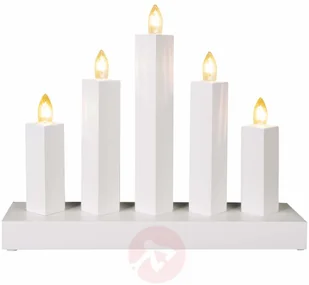 Best Season wiecznik RAK 5-punktowy biały - Oświetlenie świąteczne - miniaturka - grafika 2